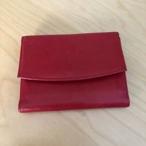 NORDSTROM Tri Fold Leather Wallet